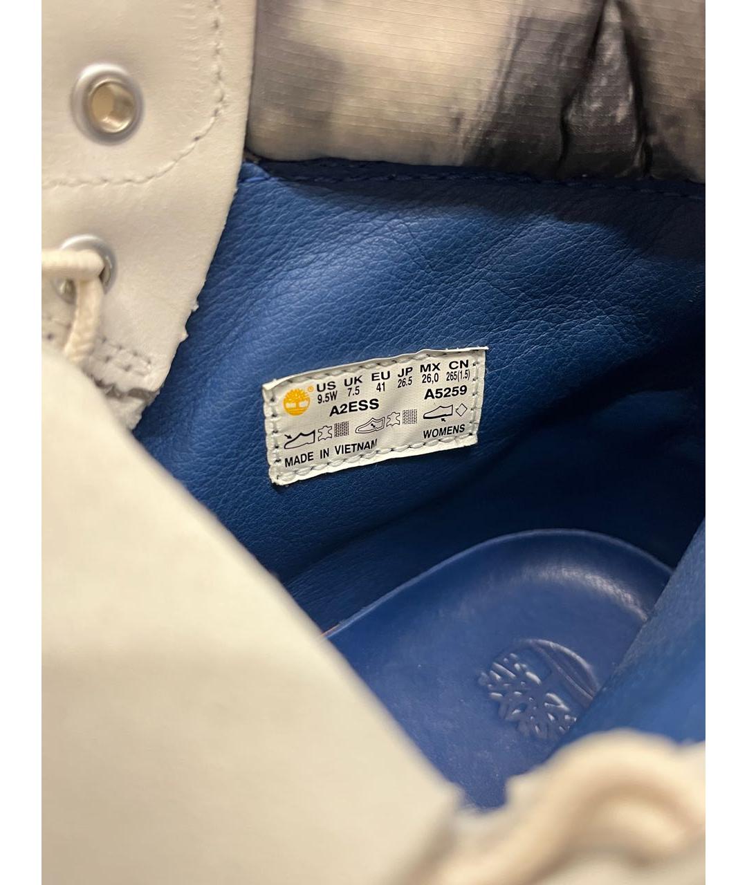 TIMBERLAND Белые нубуковые ботинки, фото 7