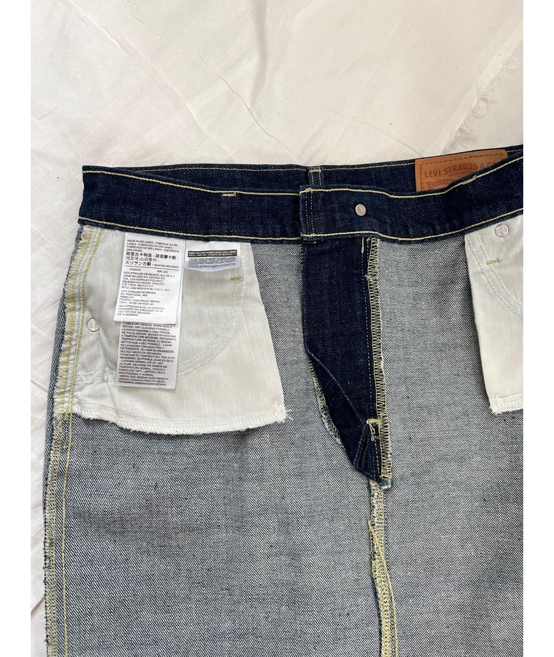 LEVI'S Темно-синий хлопко-эластановый джемпер / свитер, фото 5