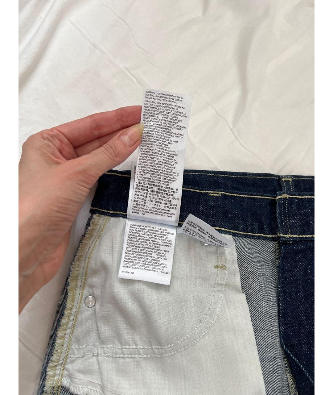 LEVI'S Темно-синий хлопко-эластановый джемпер / свитер, фото 7