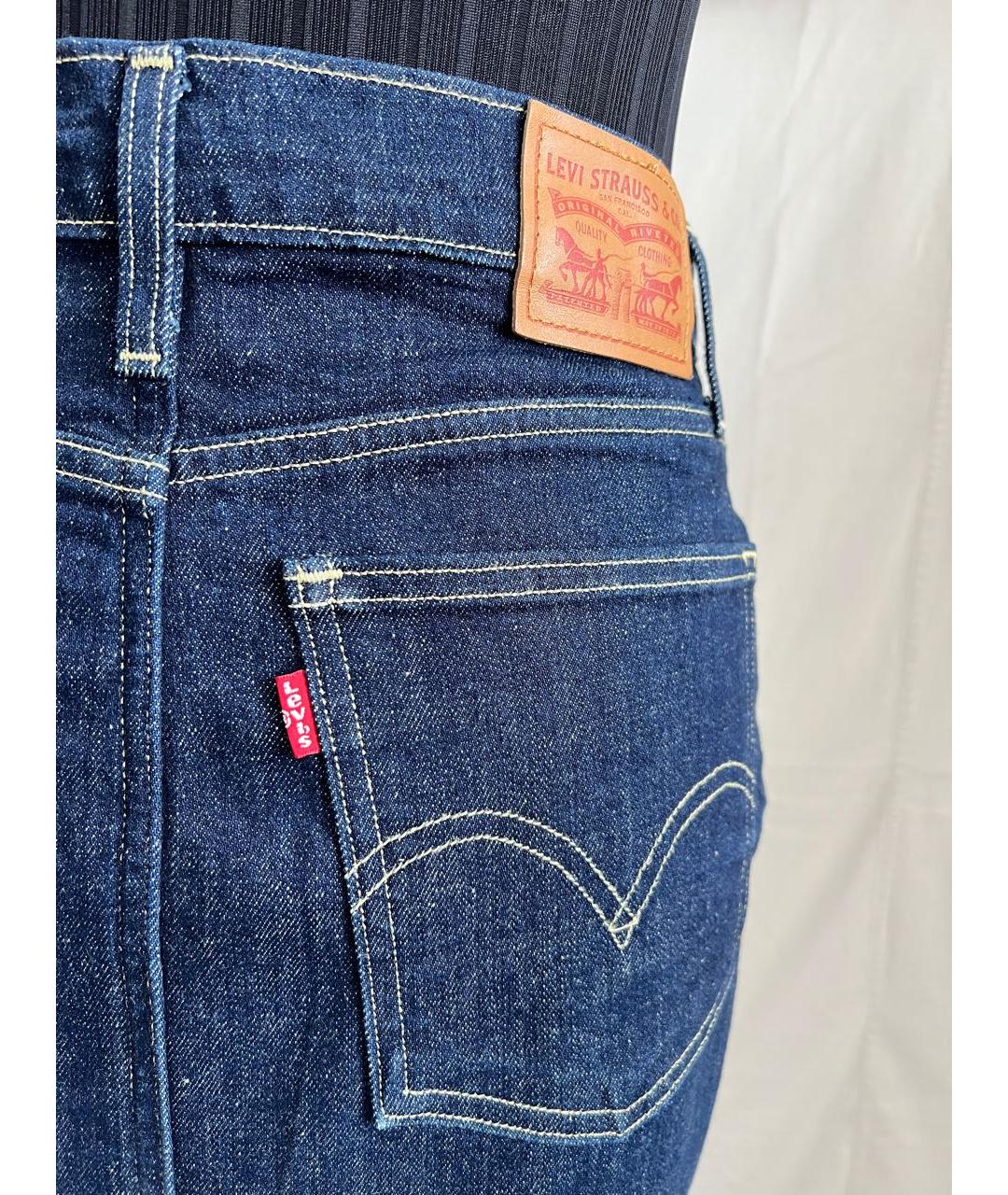 LEVI'S Темно-синий хлопко-эластановый джемпер / свитер, фото 3