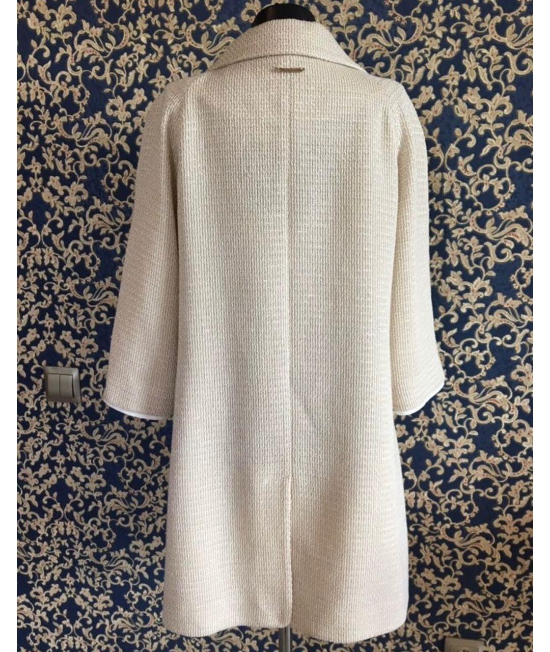 TWIN-SET Бежевое хлопковое пальто, фото 3