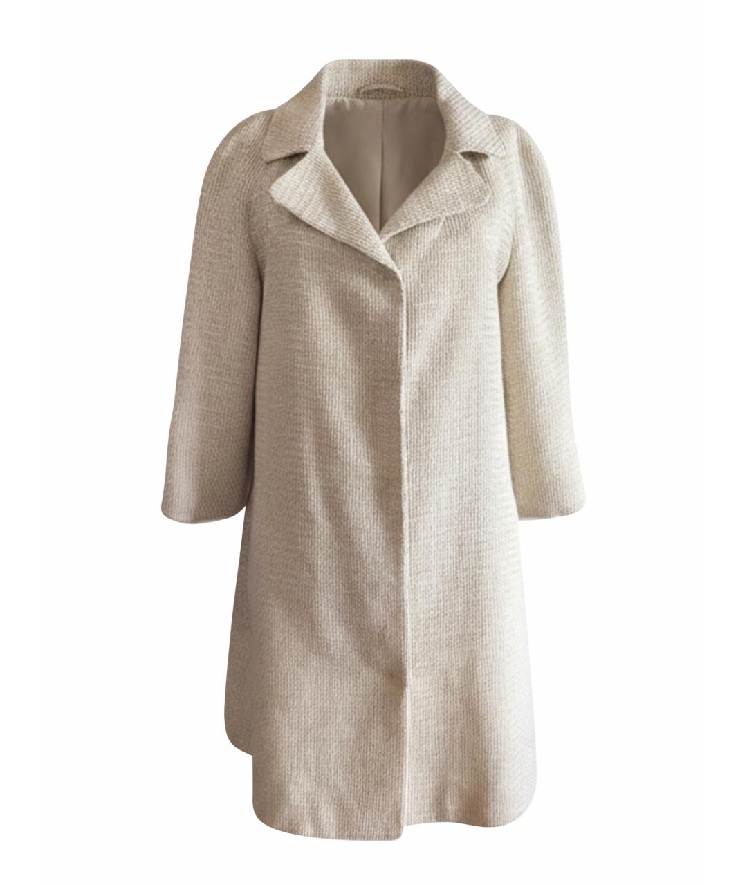 TWIN-SET Бежевое хлопковое пальто, фото 1