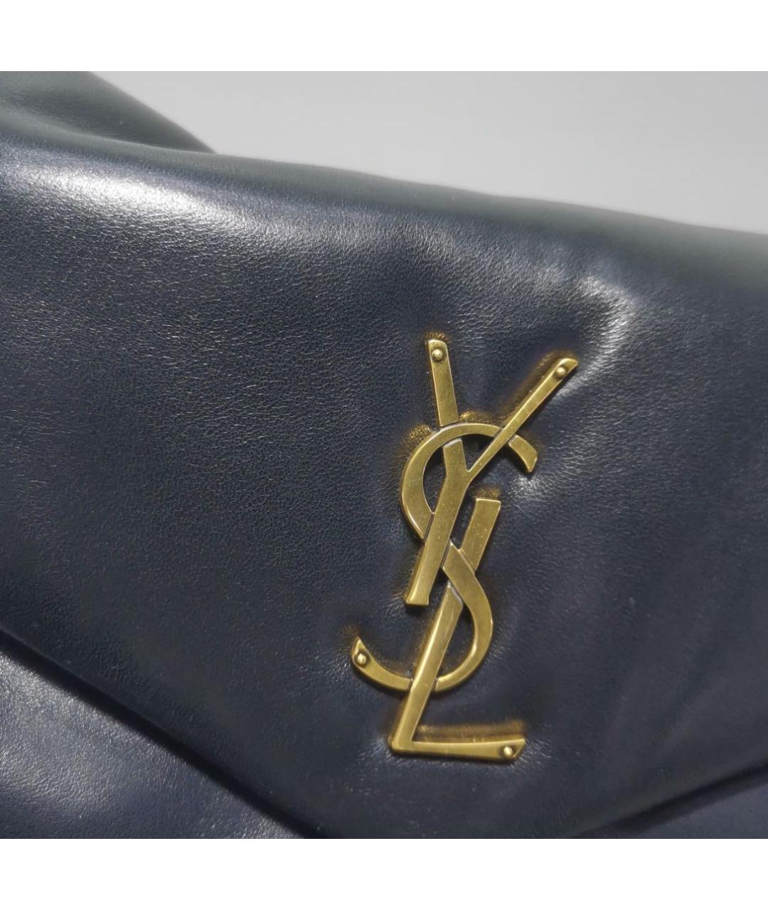 SAINT LAURENT Черная кожаная сумка через плечо, фото 5