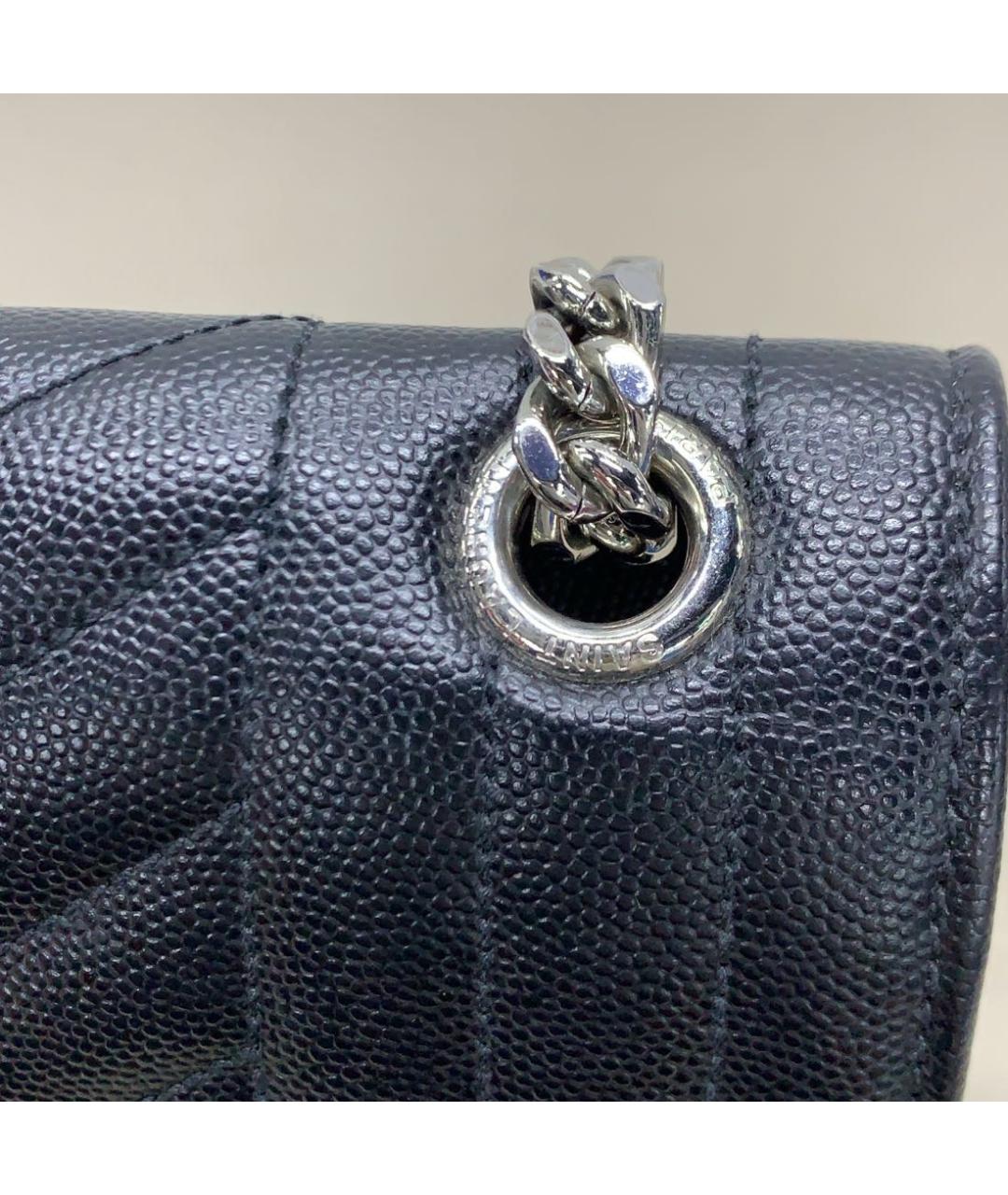 SAINT LAURENT Черная кожаная сумка через плечо, фото 7