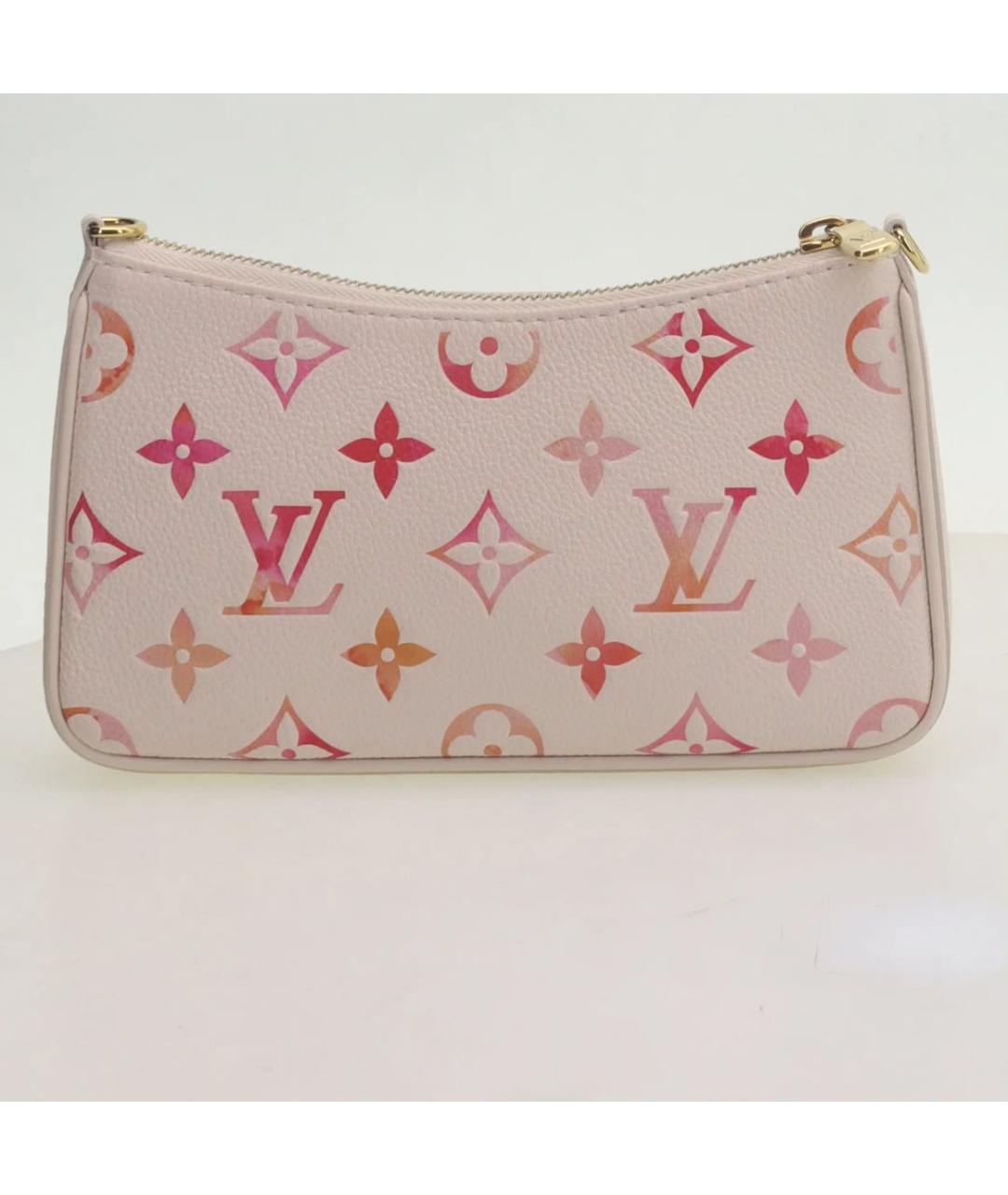 LOUIS VUITTON Бежевая кожаная сумка через плечо, фото 3