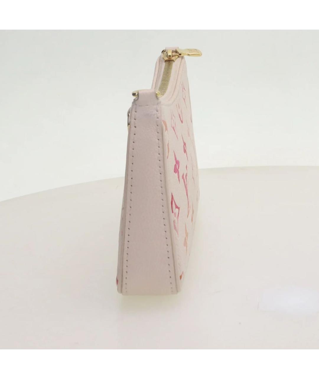 LOUIS VUITTON Бежевая кожаная сумка через плечо, фото 2