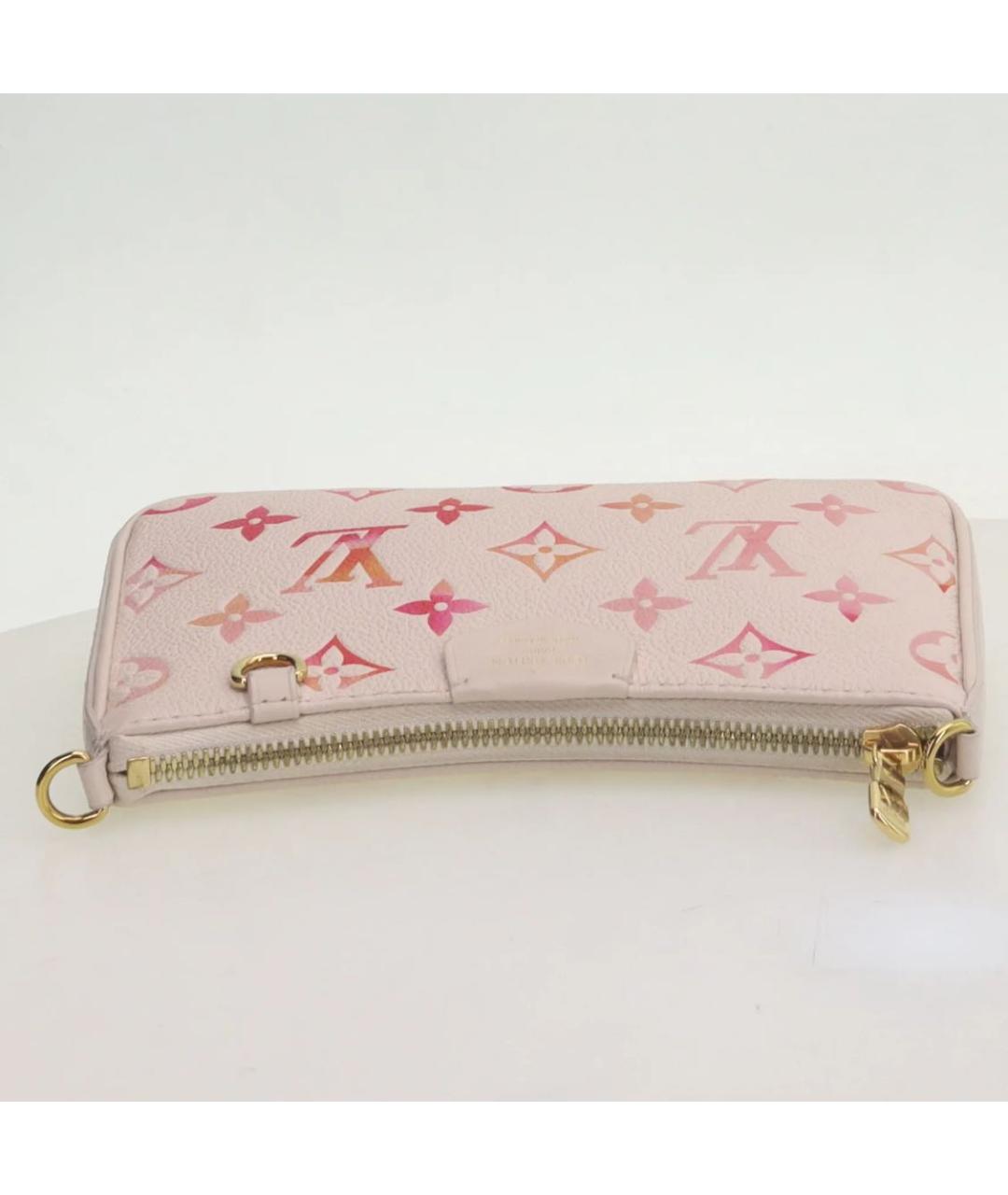 LOUIS VUITTON Бежевая кожаная сумка через плечо, фото 4