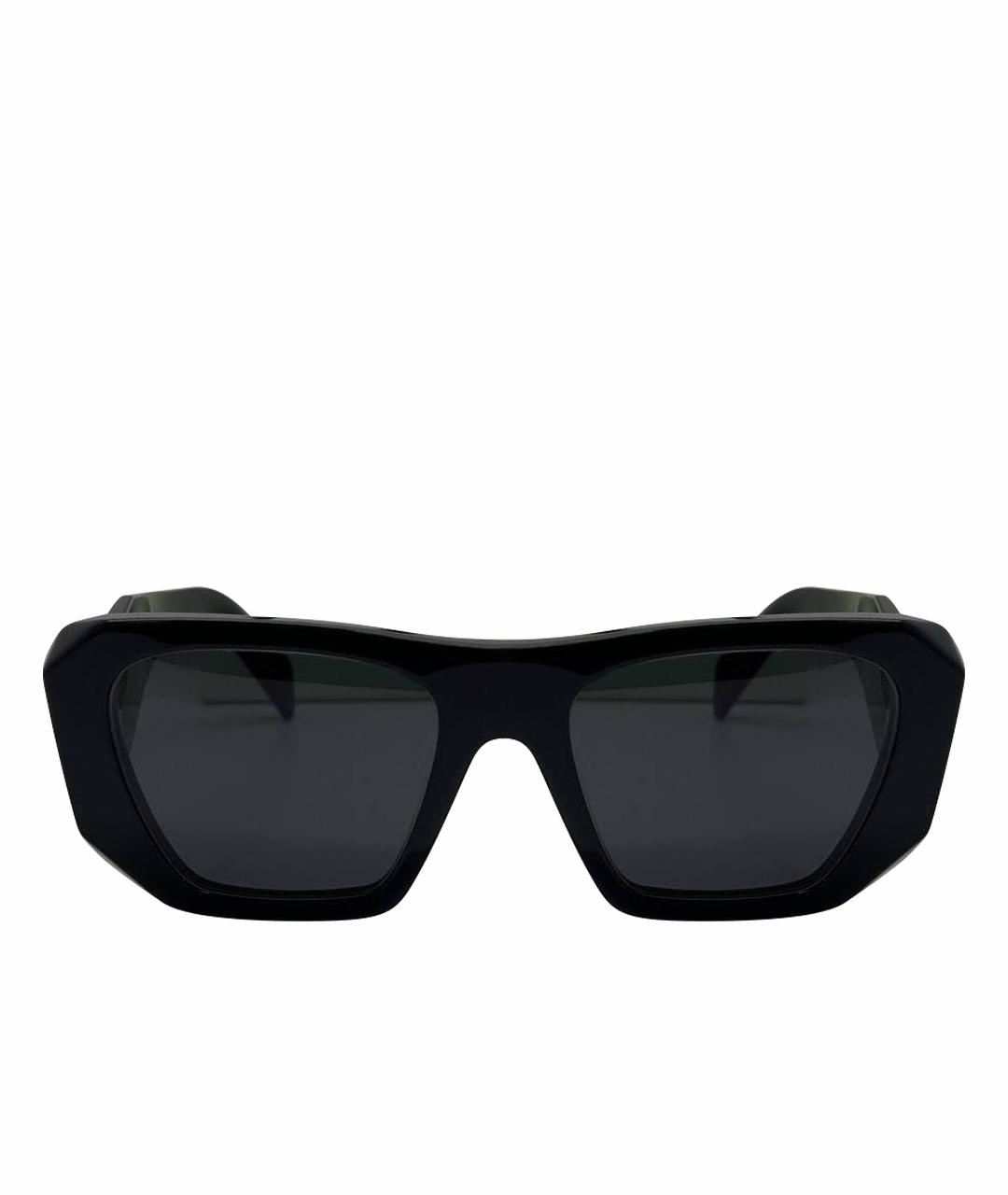 PRADA Черные пластиковые солнцезащитные очки, фото 1