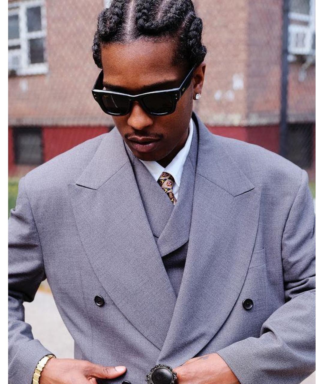 RAY BAN Черные пластиковые солнцезащитные очки, фото 2