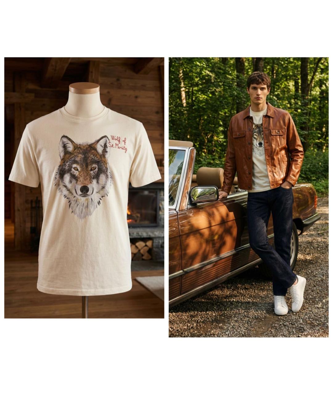 St. Barth Бежевая хлопковая футболка, фото 2