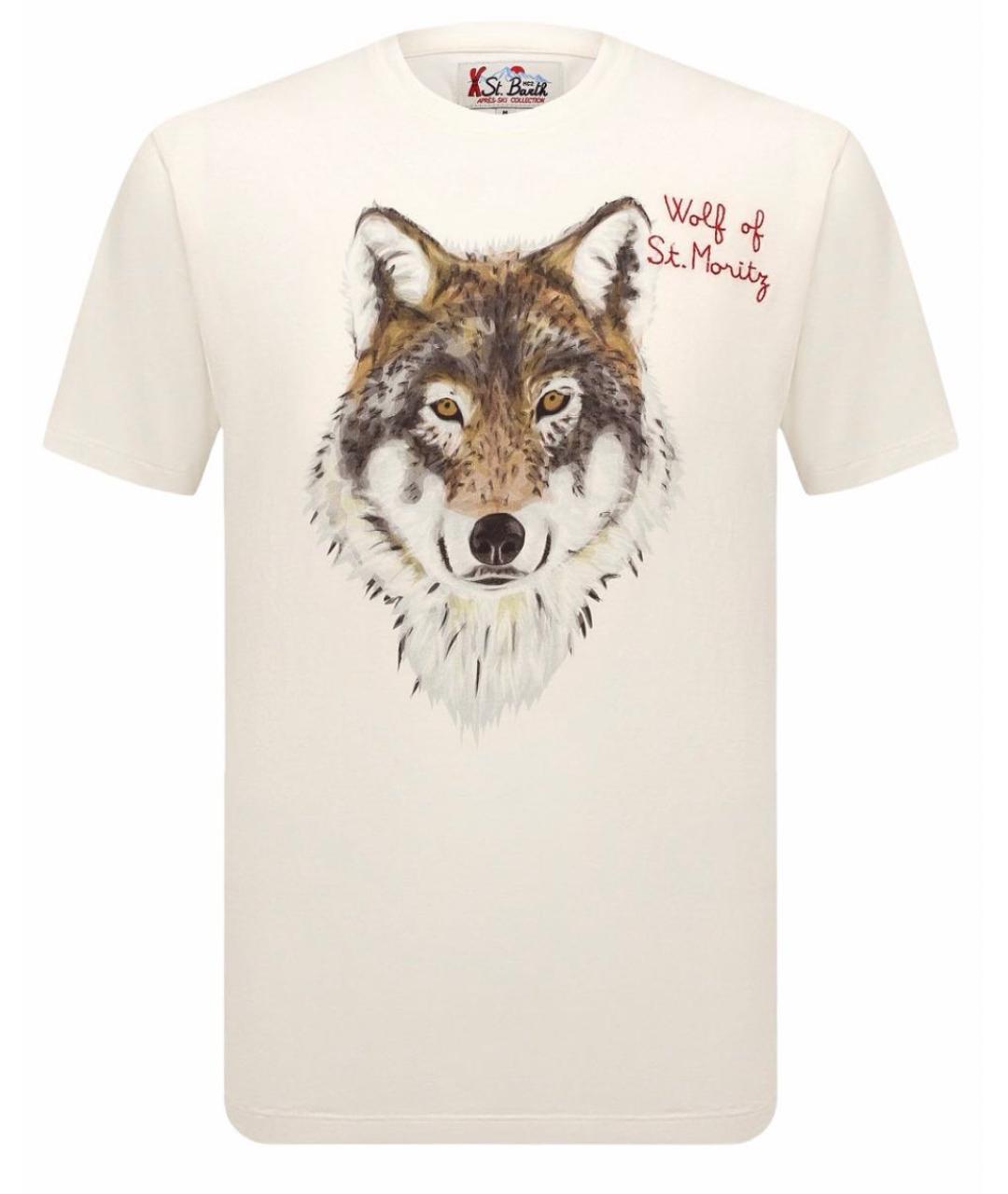 St. Barth Бежевая хлопковая футболка, фото 1