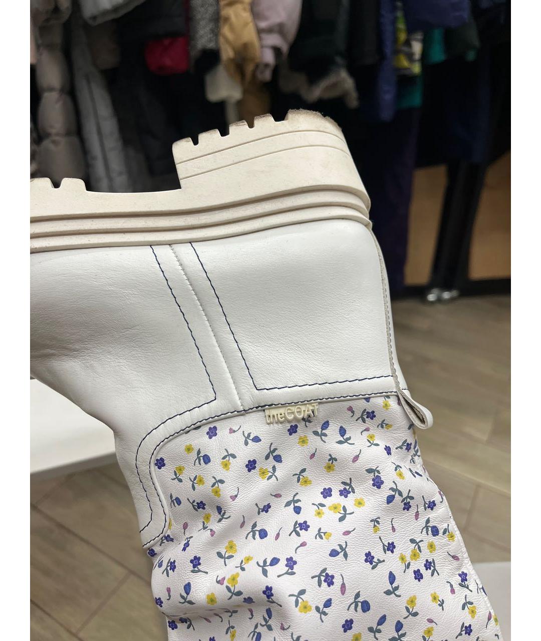 The coat Белые кожаные сапоги, фото 7