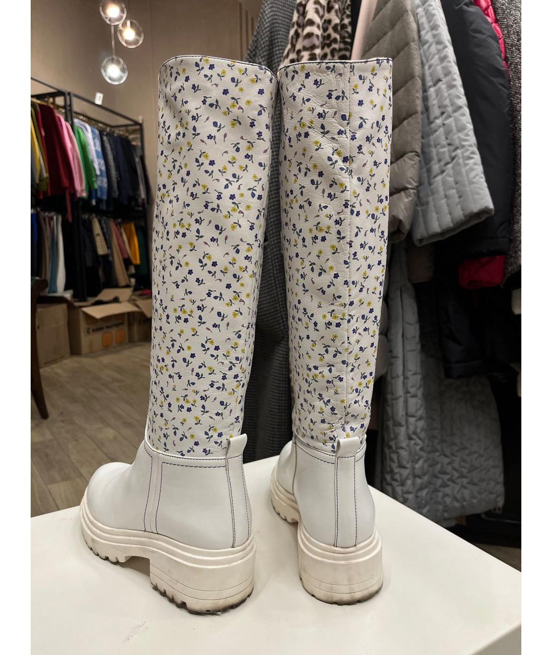 The coat Белые кожаные сапоги, фото 3