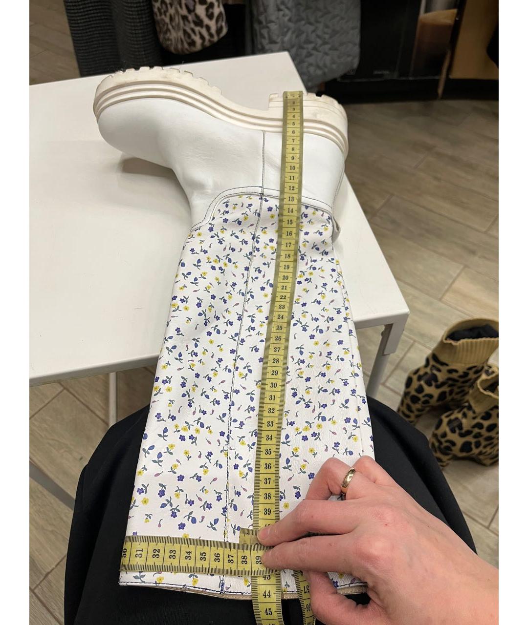 The coat Белые кожаные сапоги, фото 5