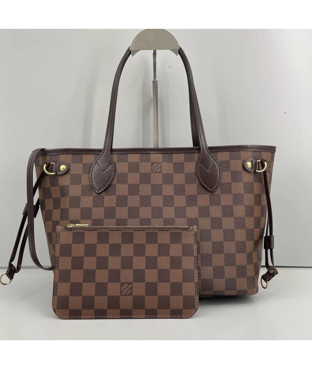 LOUIS VUITTON Коричневая сумка тоут, фото 9