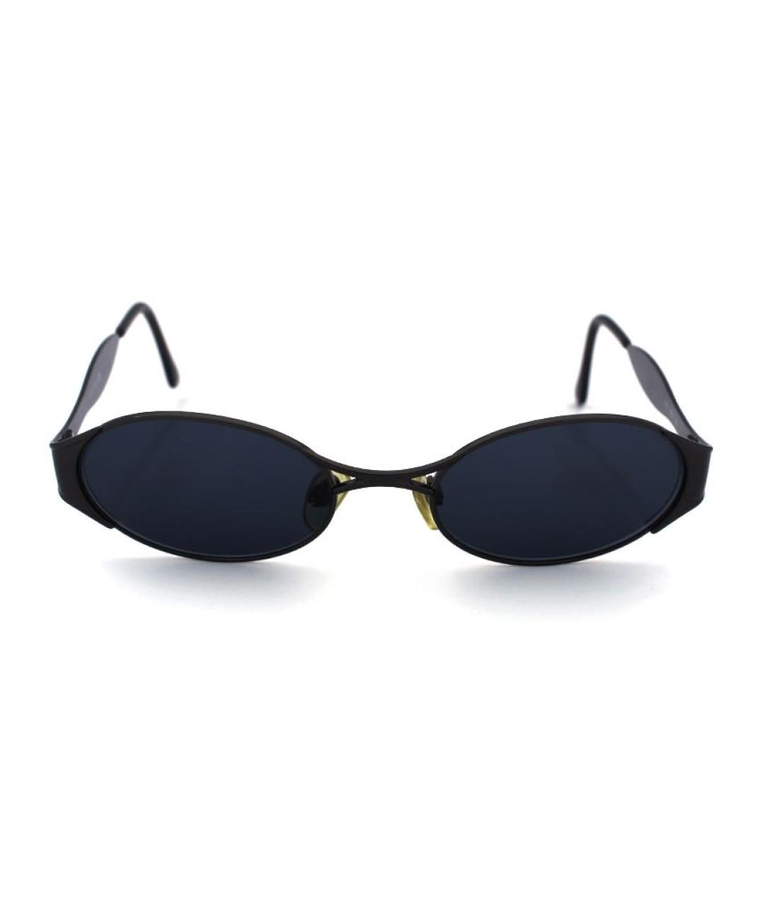 SAINT LAURENT Черные металлические солнцезащитные очки, фото 1