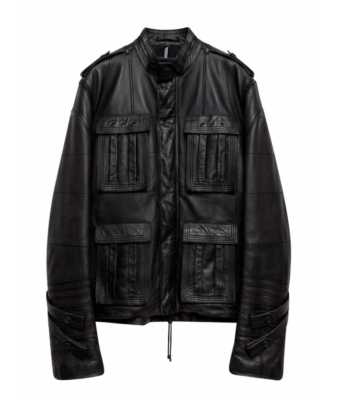 CHRISTIAN DIOR Черная кожаная куртка, фото 1