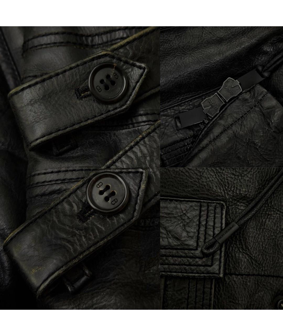 CHRISTIAN DIOR Черная кожаная куртка, фото 3