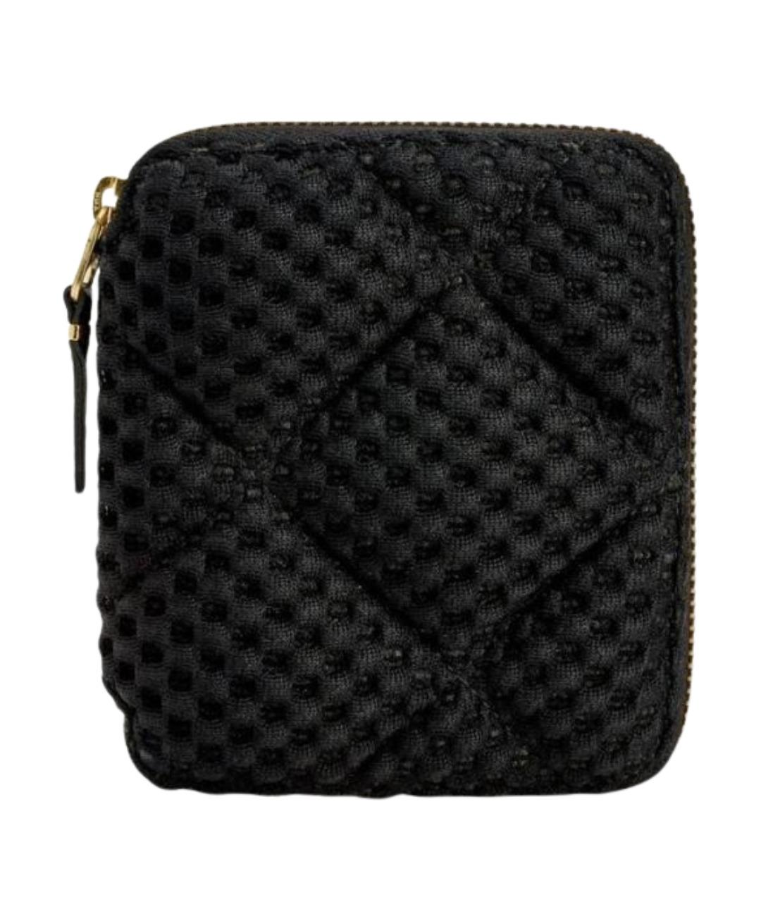 COMME DES GARÇONS Черный кожаный кошелек, фото 1