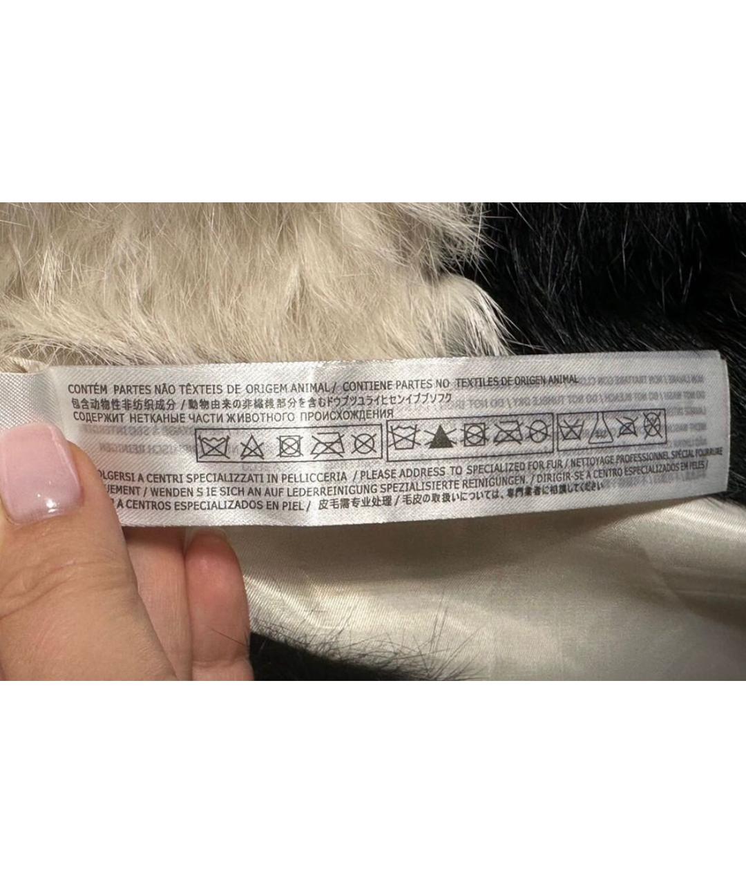 TWIN-SET Белая меховая шуба, фото 7