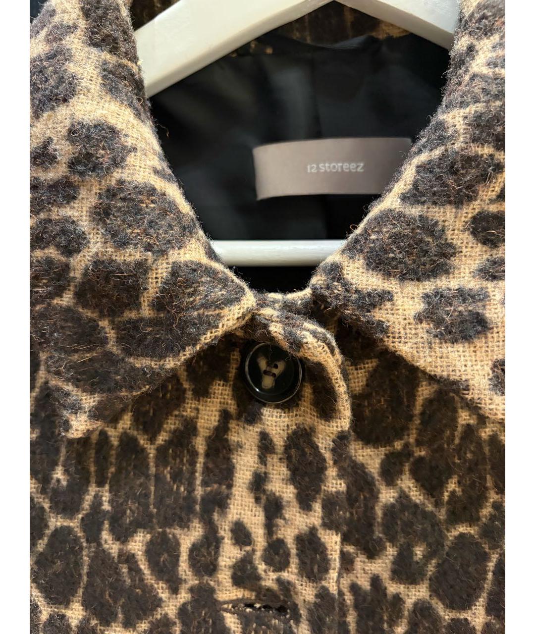 12 STOREEZ Коричневый шерстяной костюм с юбками, фото 3