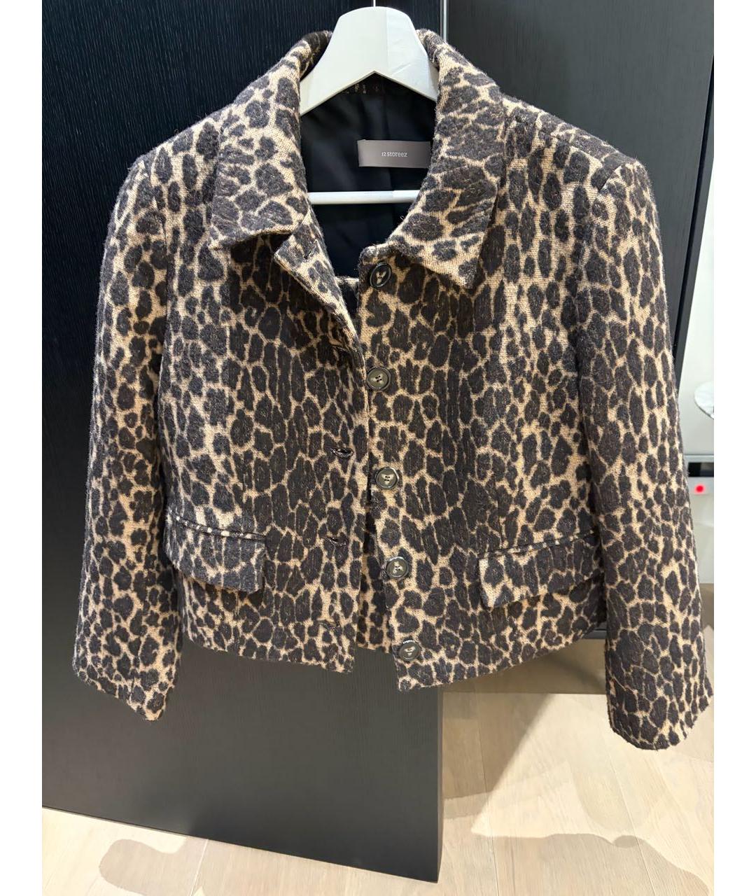 12 STOREEZ Коричневый шерстяной костюм с юбками, фото 5