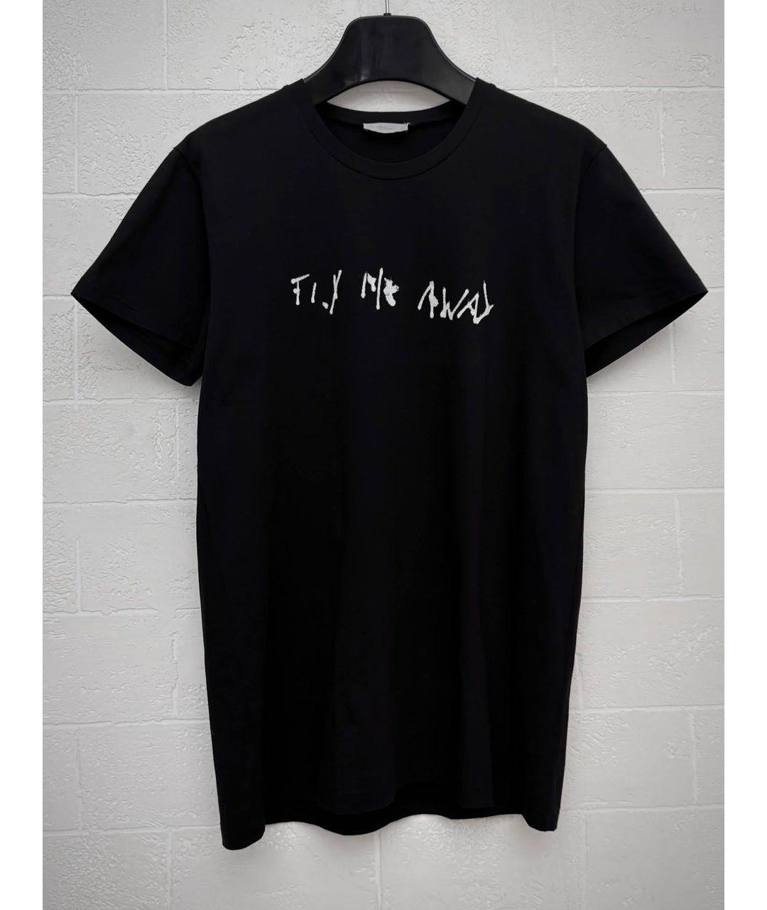 CHRISTIAN DIOR Черная хлопковая футболка, фото 4