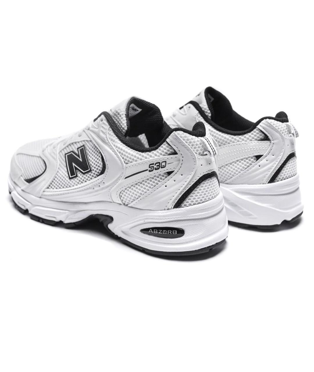 NEW BALANCE Белые текстильные низкие кроссовки / кеды, фото 3