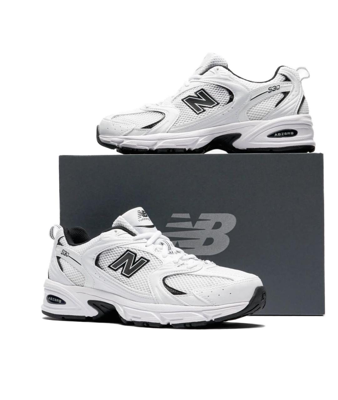 NEW BALANCE Белые текстильные низкие кроссовки / кеды, фото 6