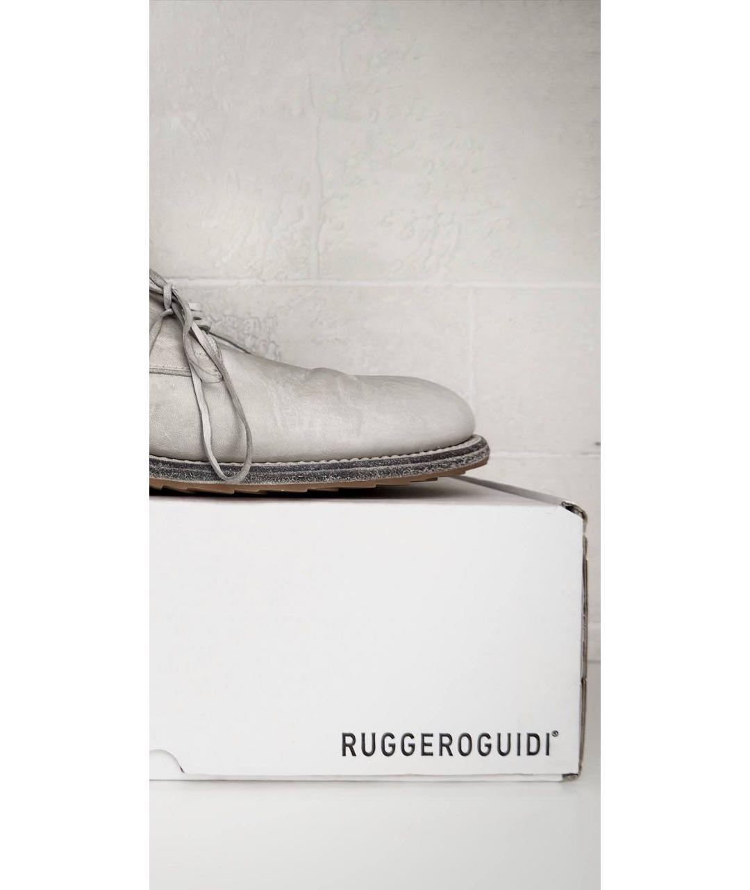 GUIDI Кожаные низкие ботинки, фото 4