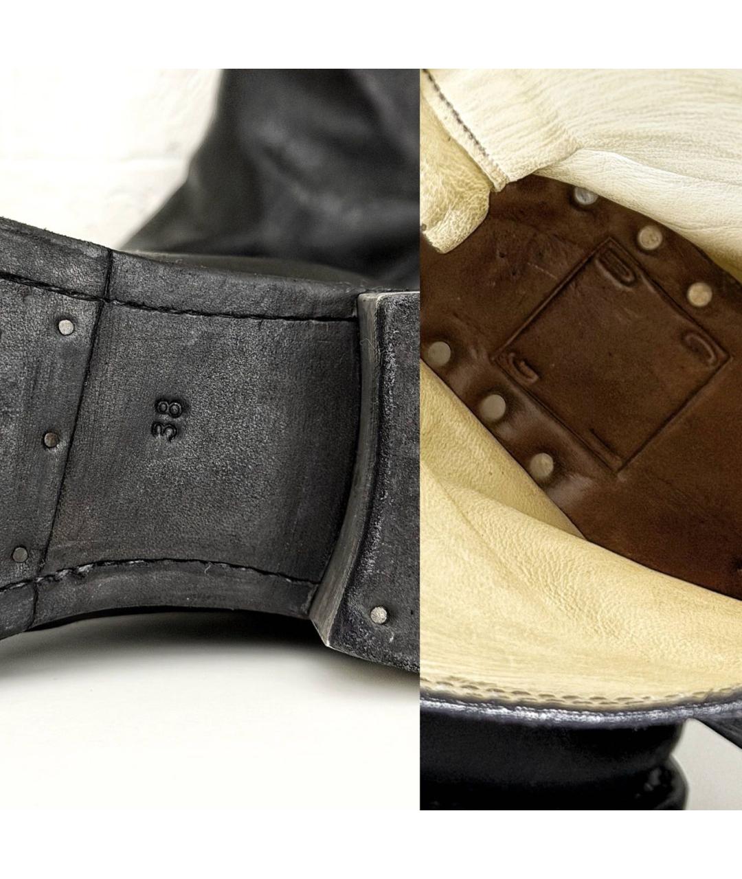 GUIDI Черные кожаные ботинки, фото 4