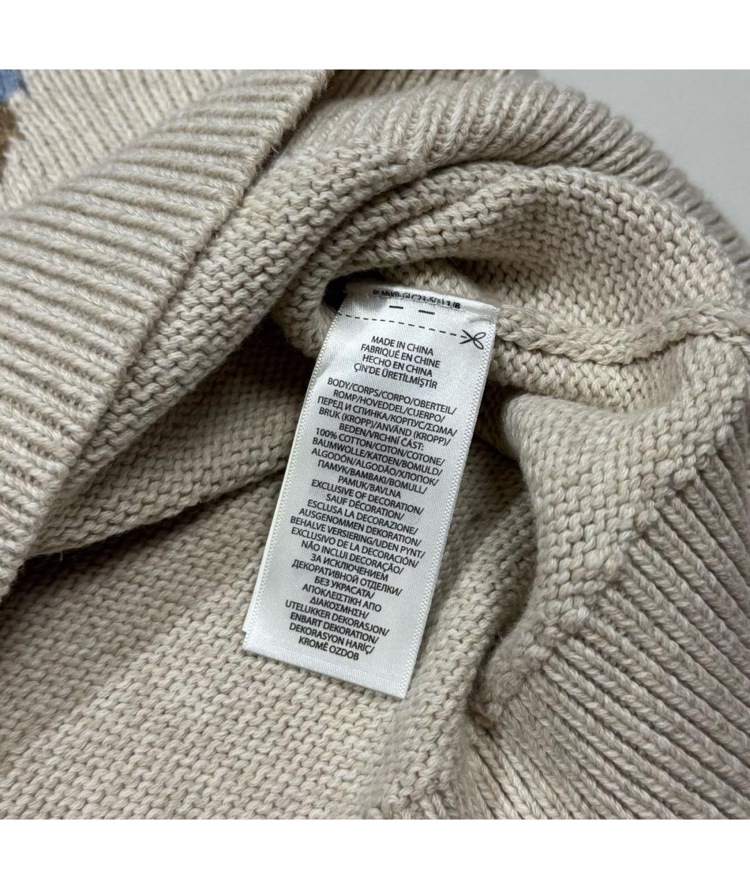 POLO RALPH LAUREN Бежевый хлопковый джемпер / свитер, фото 6