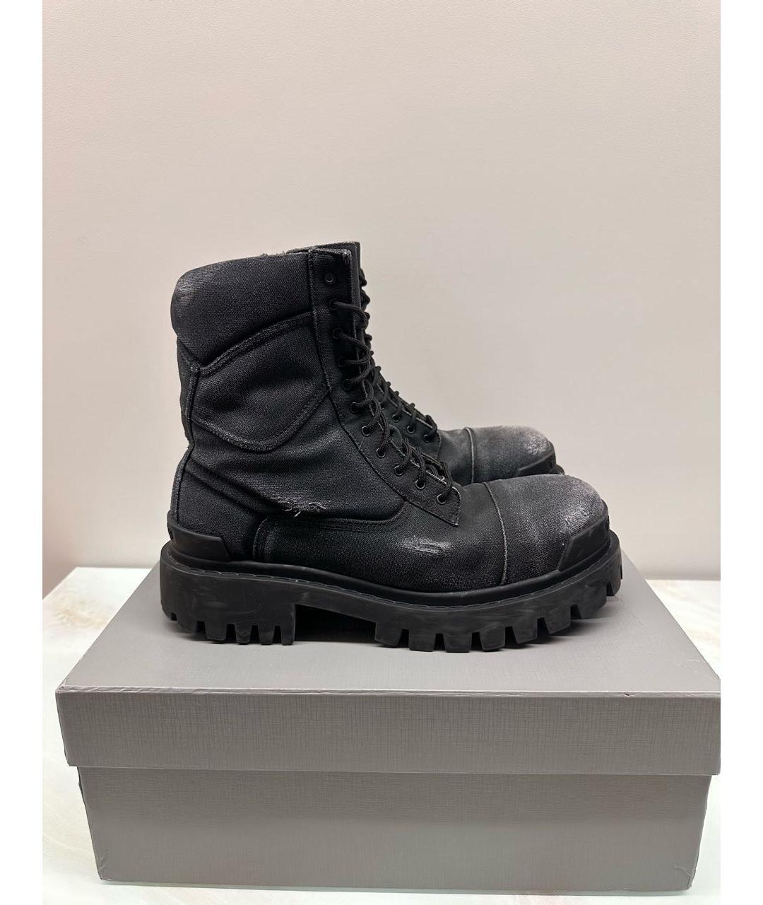 BALENCIAGA Черные высокие ботинки, фото 8