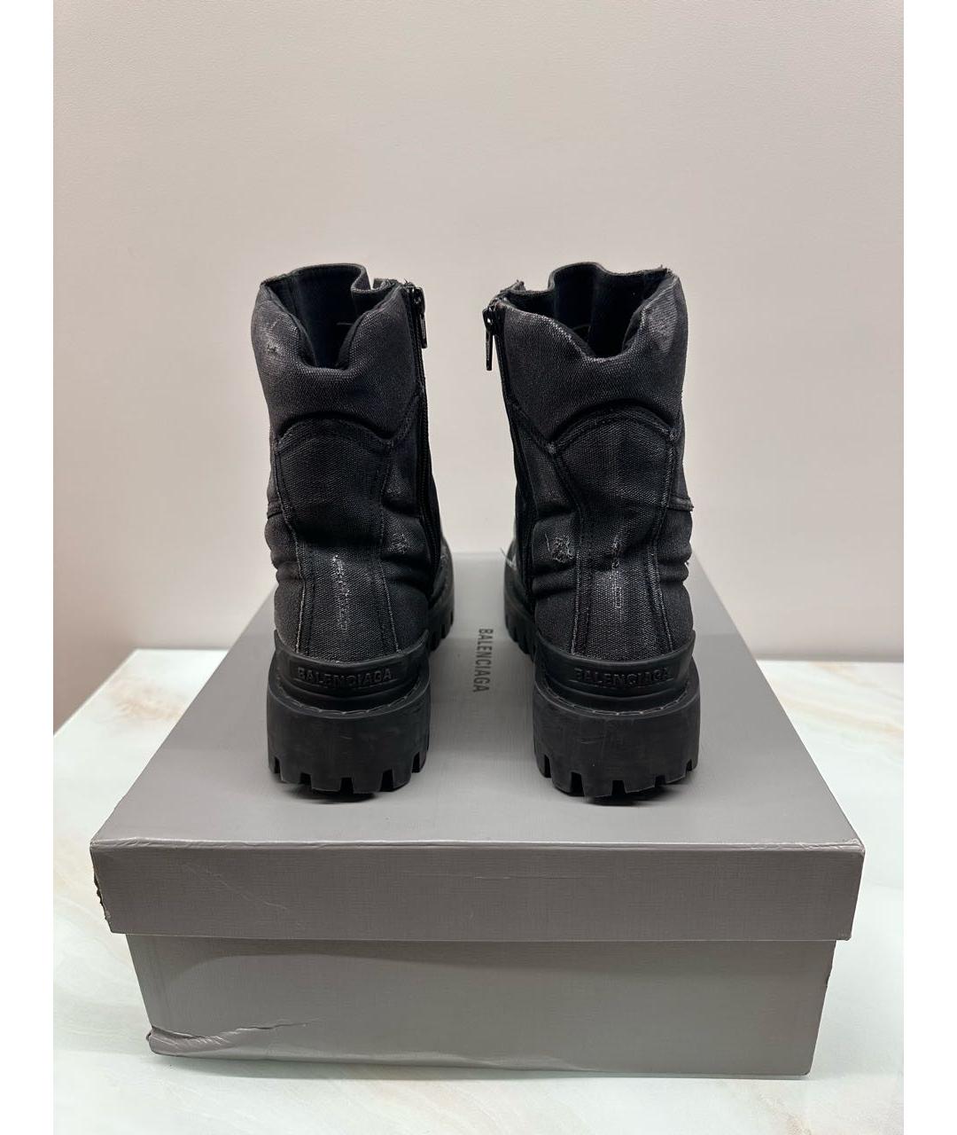BALENCIAGA Черные высокие ботинки, фото 6