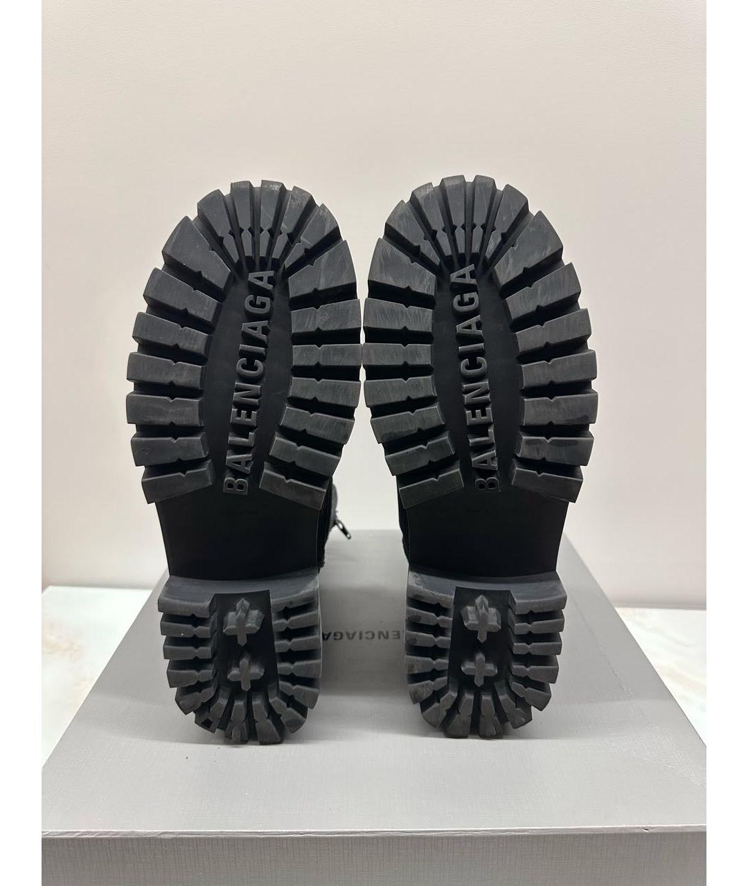 BALENCIAGA Черные высокие ботинки, фото 5