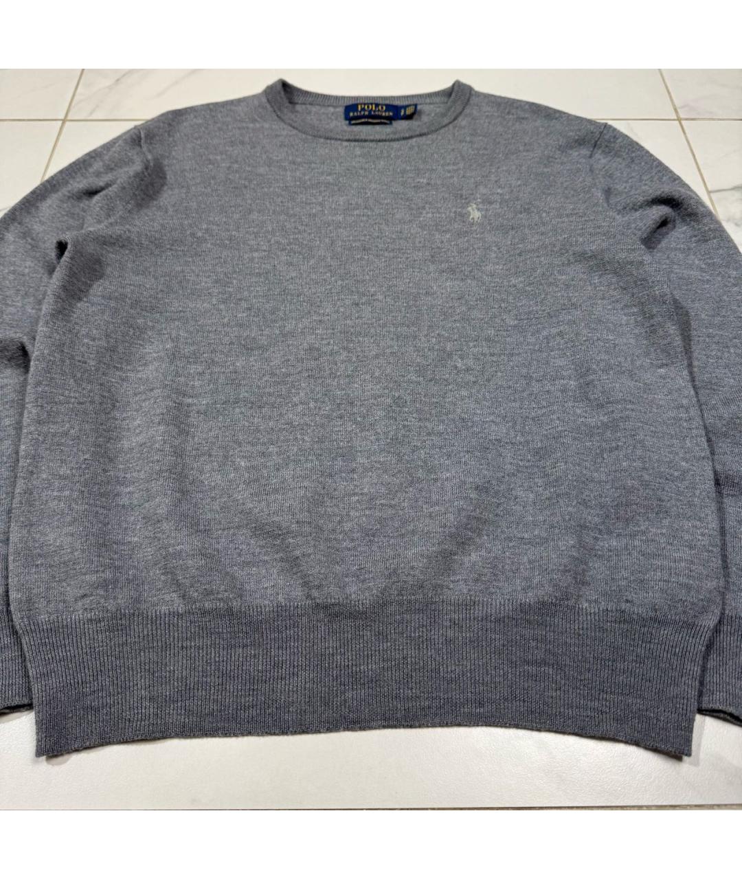 POLO RALPH LAUREN Серый шерстяной джемпер / свитер, фото 5