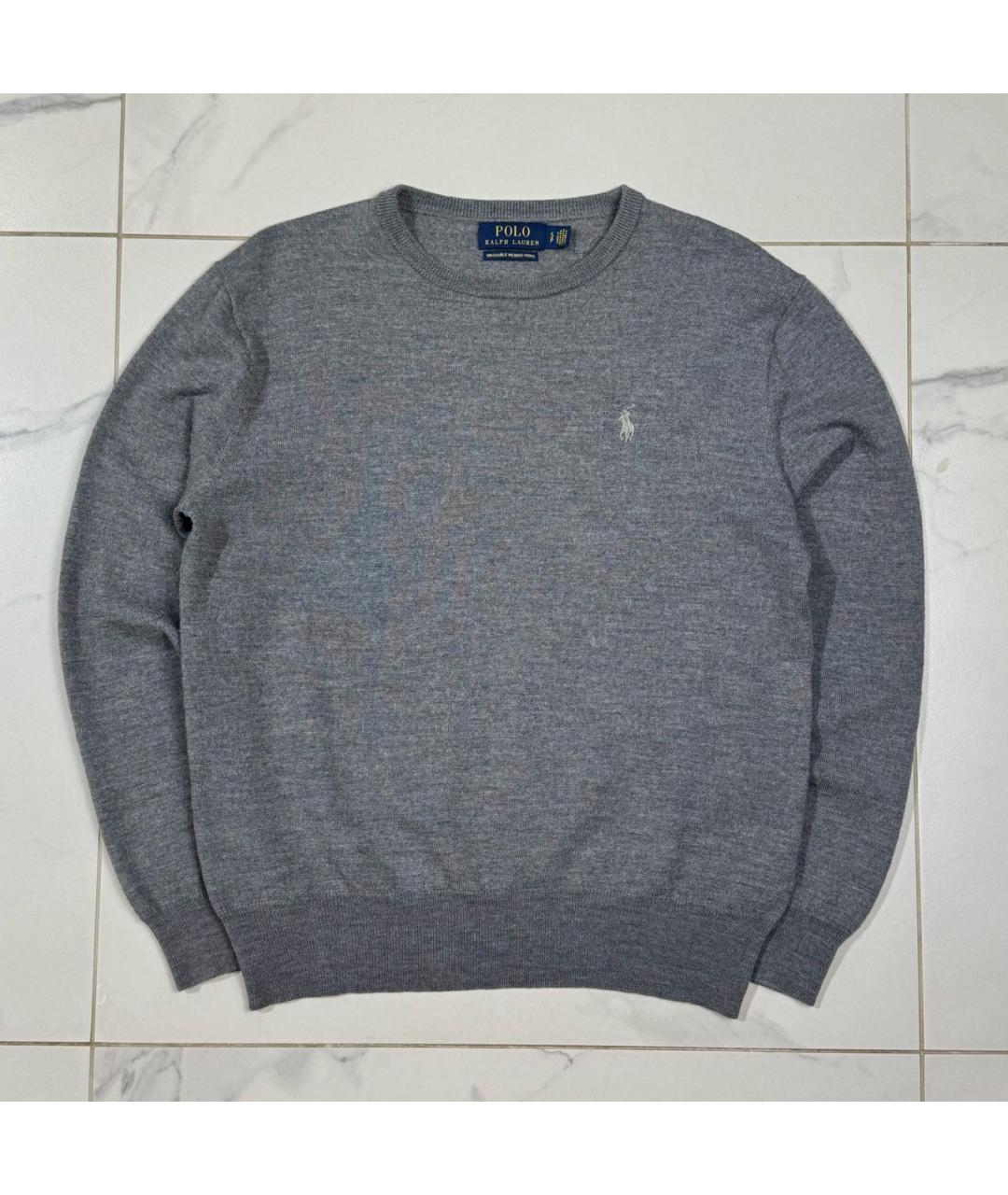 POLO RALPH LAUREN Серый шерстяной джемпер / свитер, фото 9