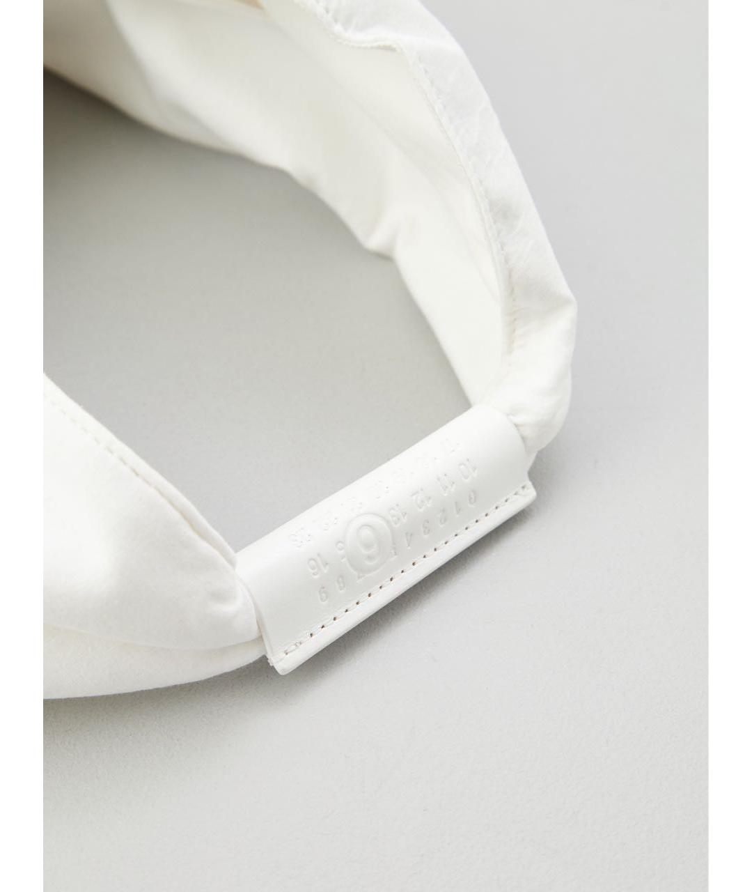 MM6 MAISON MARGIELA Белая тканевая сумка тоут, фото 5