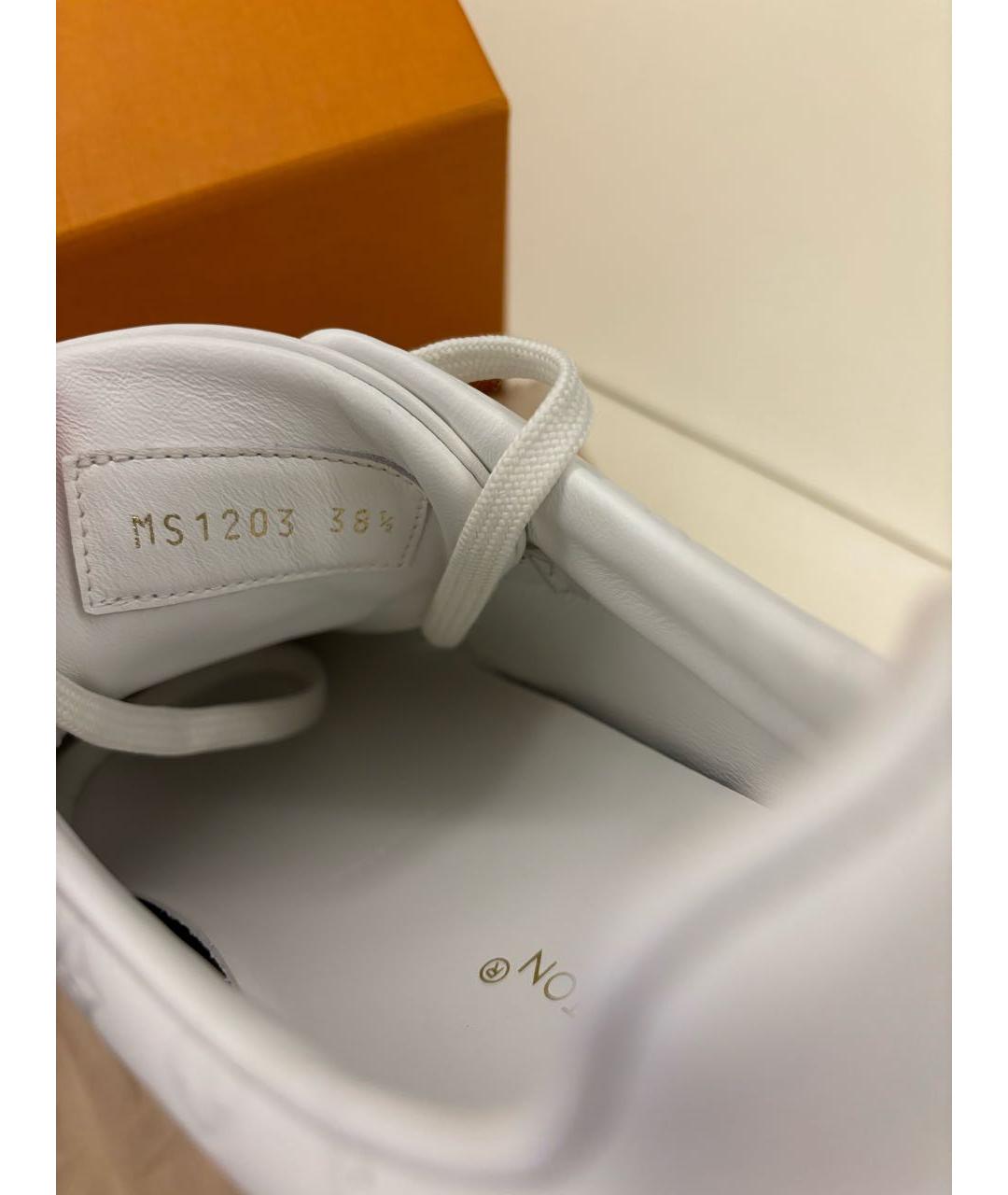 LOUIS VUITTON Белые кожаные кеды, фото 6
