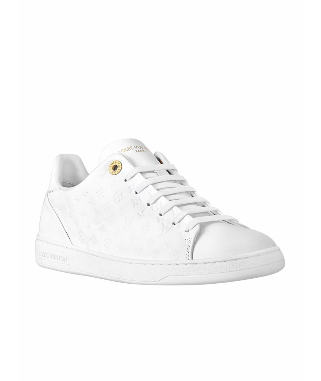 LOUIS VUITTON Белые кожаные кеды, фото 1