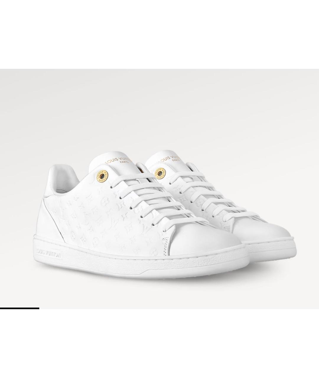 LOUIS VUITTON Белые кожаные кеды, фото 9