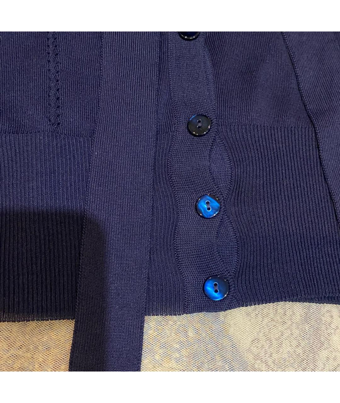 ESCADA Темно-синий шелковый джемпер / свитер, фото 5