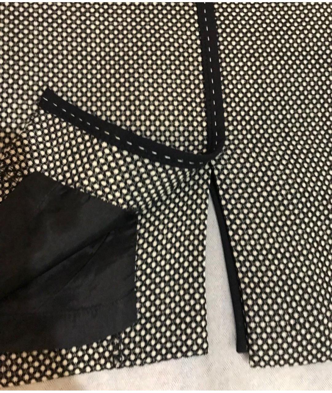 ESCADA Антрацитовая шерстяная юбка миди, фото 4