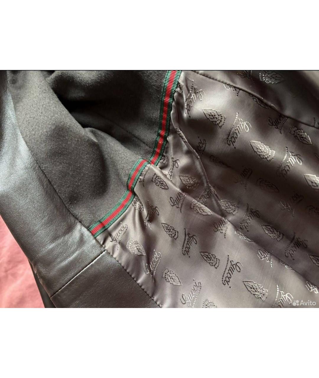 GUCCI Коричневый кожаный пиджак, фото 4