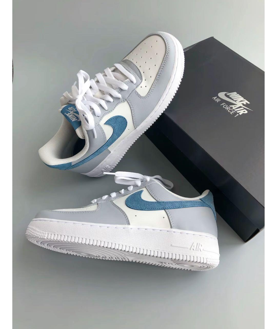 NIKE Кожаные низкие кроссовки / кеды, фото 4