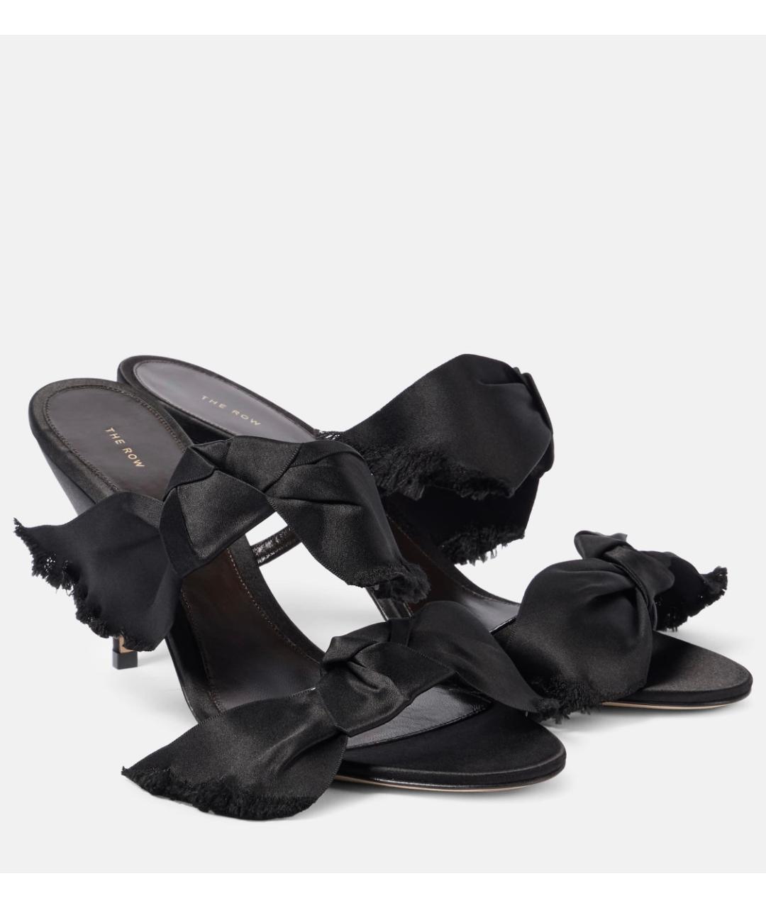 THE ROW Черные текстильные мюли, фото 2
