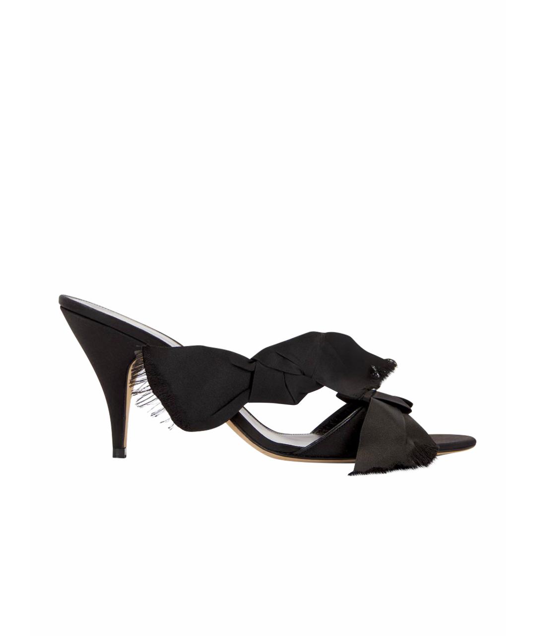 THE ROW Черные текстильные мюли, фото 1