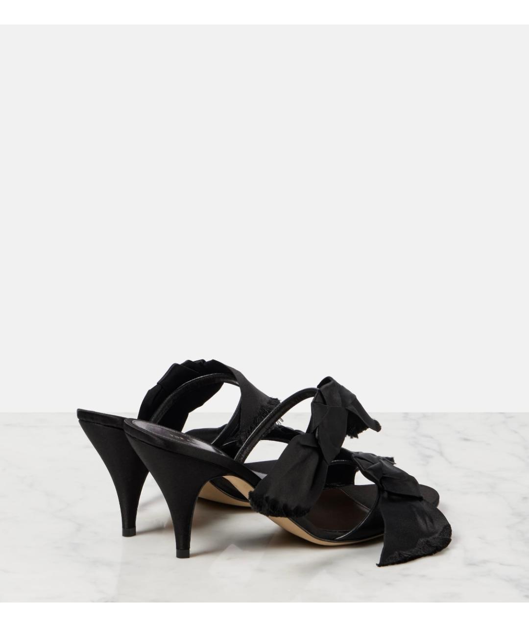 THE ROW Черные текстильные мюли, фото 4