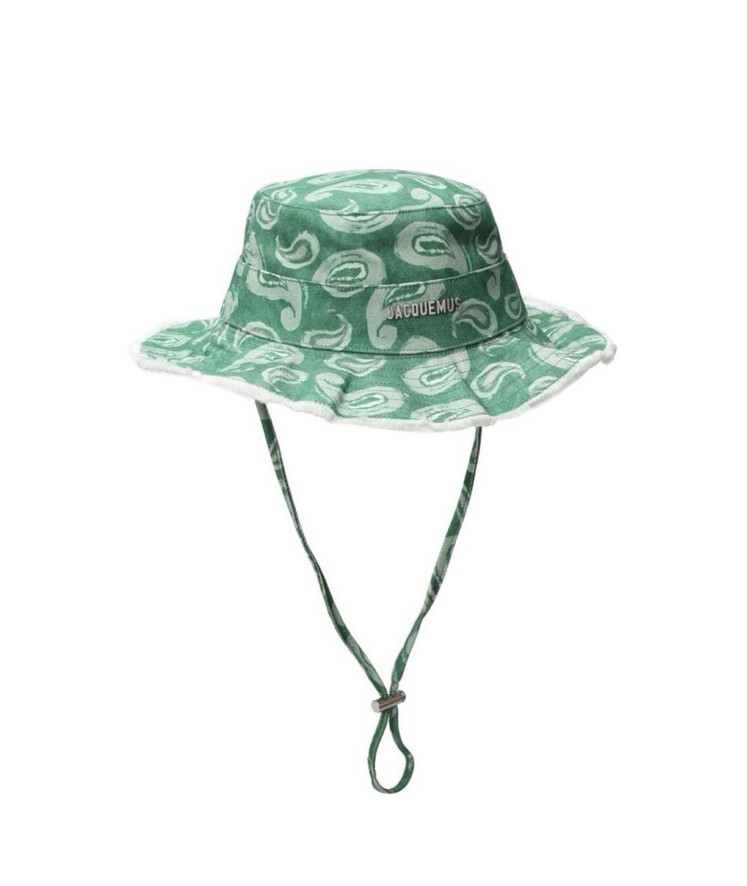 JACQUEMUS Зеленая хлопковая шляпа, фото 1