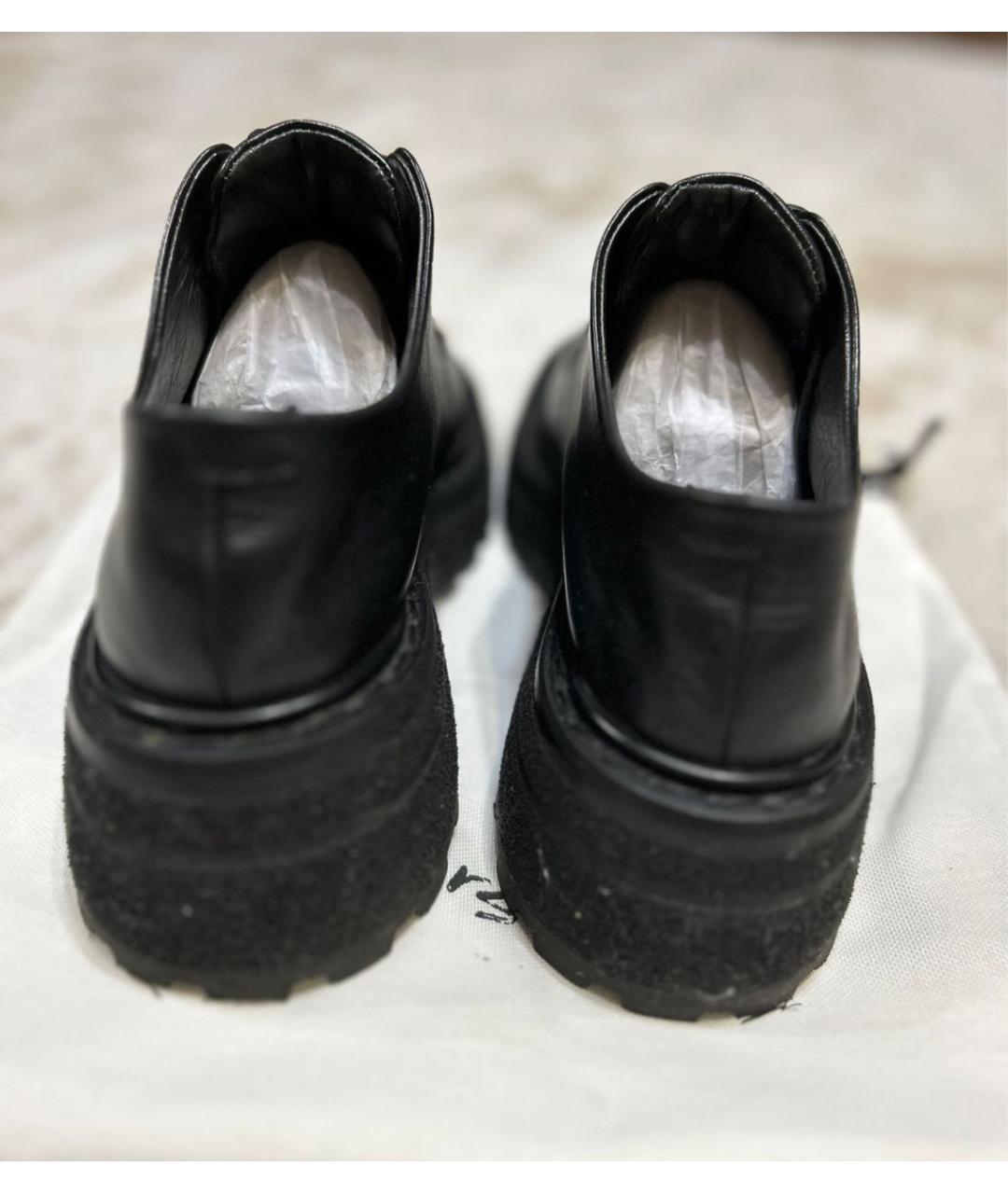 MARSELL Черные кожаные брогги и оксфорды, фото 5